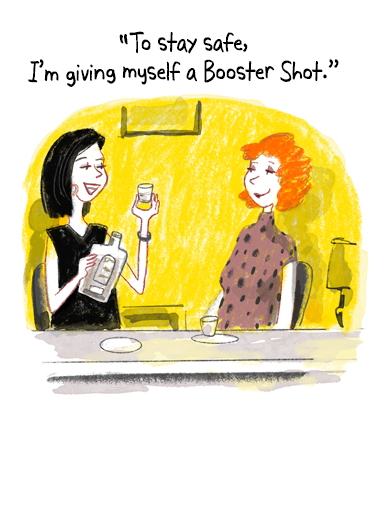 Booster Shot Drinking Ecard Cover