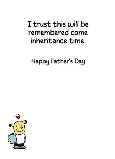 Bought Dad Card Father's Day Ecard Inside