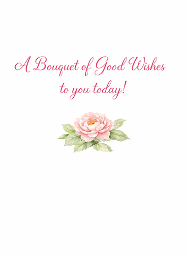 Bouquet Good Wishes Mother's Day Ecard Inside