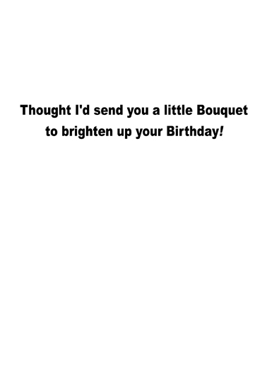 Bouquet Hunk Bday Birthday Ecard Inside