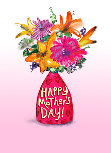 Bouquet Mother's Day Mother's Day Card Cover
