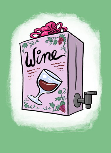 Box Meal Wine Card Cover