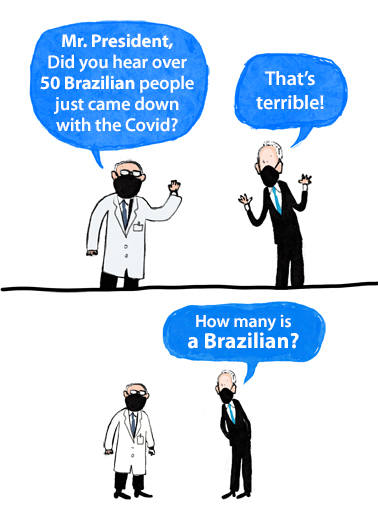 Brazillian Biden Funny Political Card Cover