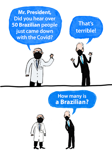 Brazillian Biden Pandemic Card Cover