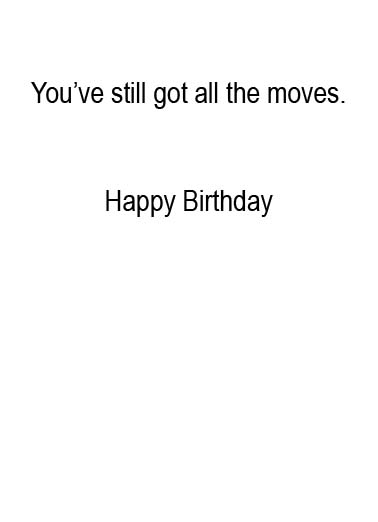 Breakdancer Birthday Birthday Card Inside