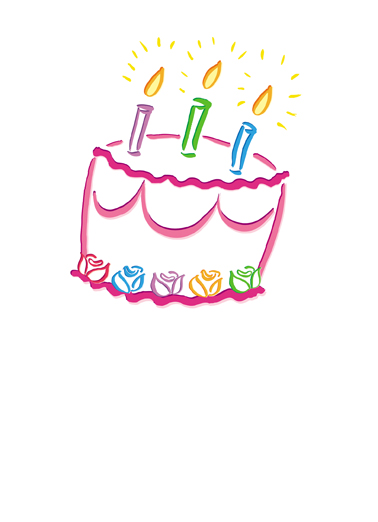 Bright Cake Cute Ecard Cover