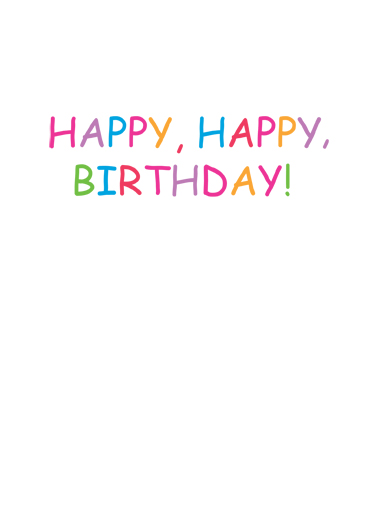 Bright Cake Cute Ecard Inside