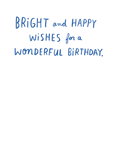 Brightest in April April Birthday Ecard Inside