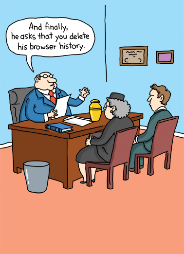 Browser History Cartoons Ecard Cover