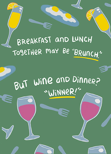 Brunch Winner Illustration Ecard Cover