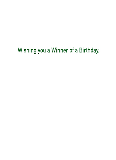 Brunch Winner Birthday Card Inside