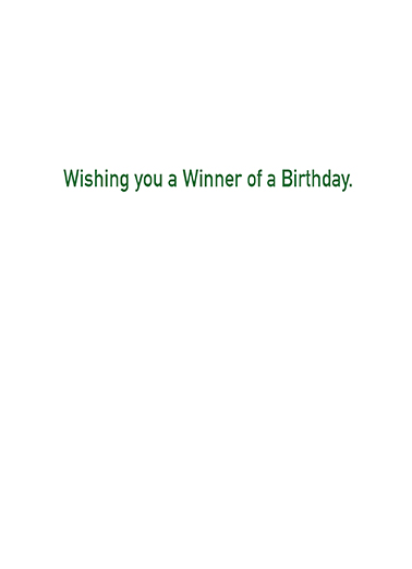 Brunch Winner Birthday Ecard Inside