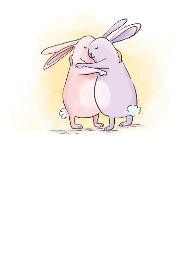 Bunny Hug (Easter) Uplifting Cards Ecard Cover
