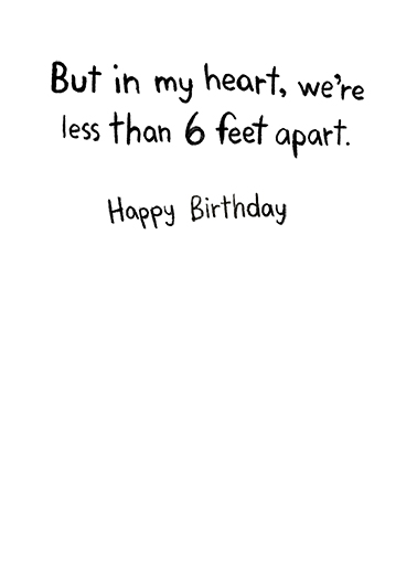 But In My Heart BDAY Cute Animals Ecard Inside