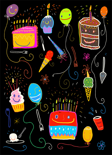 Cake Celebration Partying Ecard Cover