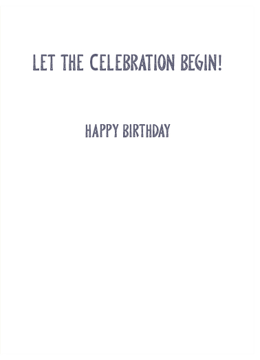 Cake Celebration Partying Card Inside
