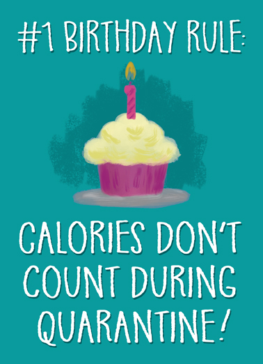 Calories Quarantine  Card Cover