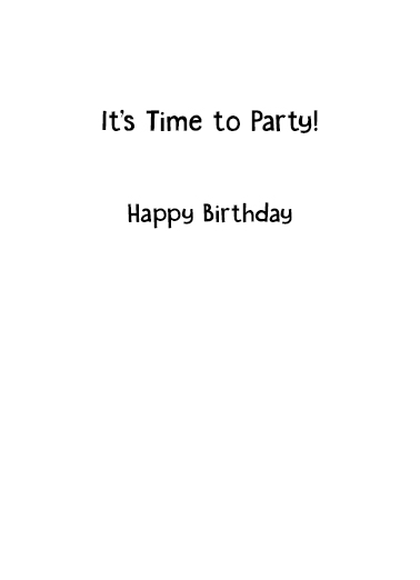 Came to Party Birthday Ecard Inside