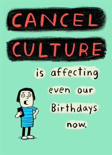 Cancel Culture Tim Card Cover