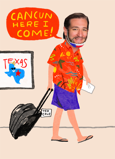 Cancun Cruz Ted Cruz Card Cover