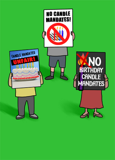 Candle Mandate Cartoons Card Cover
