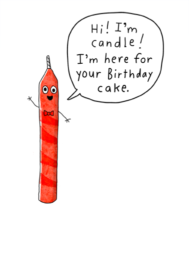 Candle Birthday Card Cover