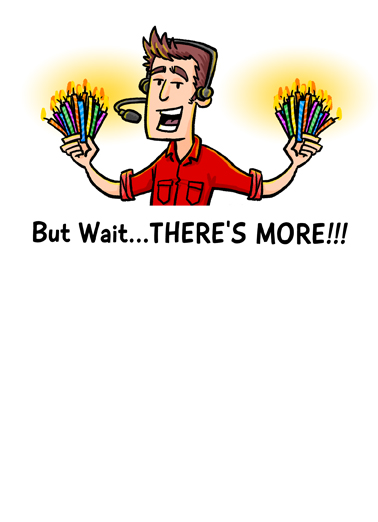 Candles Infomercial Aging Ecard Inside