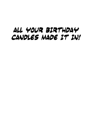 Candles Shipment Birthday Card Inside