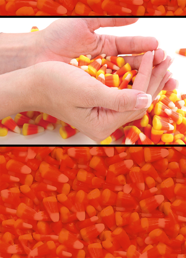 Candy Corn Halloween Card Cover