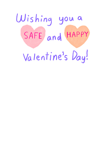 Candy Hearts 2021 Valentine's Day Card Inside