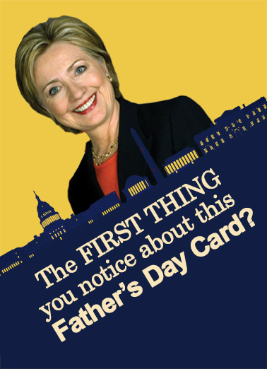 Card is Crooked Dad Hillary Clinton Ecard Cover