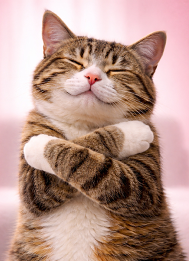 Cat Biggest MD Hug Mother's Day Ecard Cover