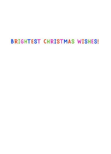 Cat Brightest Wishes Christmas Ecard Inside