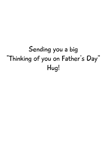 Cat Hug FD Father's Day Card Inside