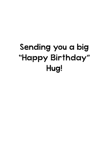 Cat Hug bday Hug Card Inside