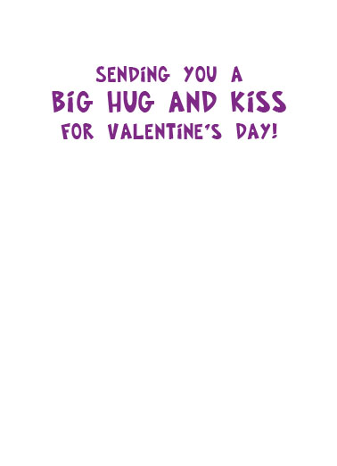 Cat Lick Val Valentine's Day Ecard Inside