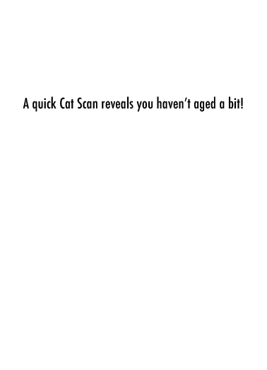 Cat Scan Birthday Card Inside