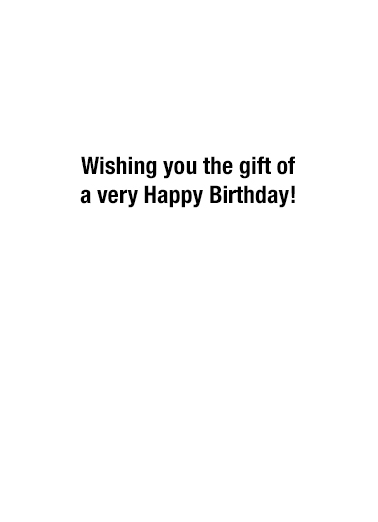 Cats In Present Birthday Card Inside