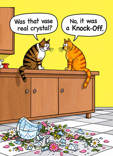 Cats Knock Off  Card Cover
