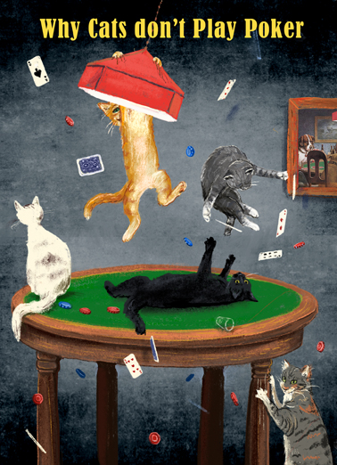 Cats Poker Cats Ecard Cover