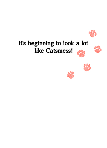 Catsmess Cats Card Inside