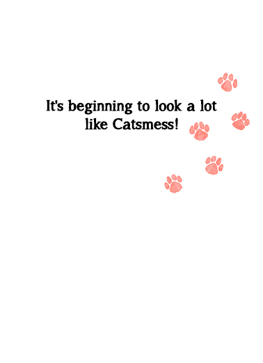 Catsmess Christmas Card Inside