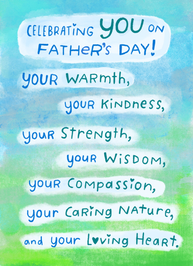 Celebrating a Father Father's Day Ecard Cover