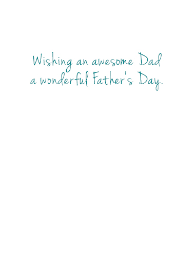 Celebrating a Father Uplifting Cards Card Inside