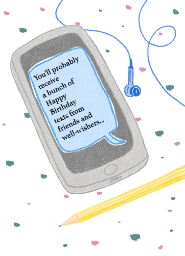 Cell Phone Texts  Card Cover