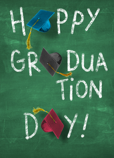 Chalkboard Graduation Ecard Cover
