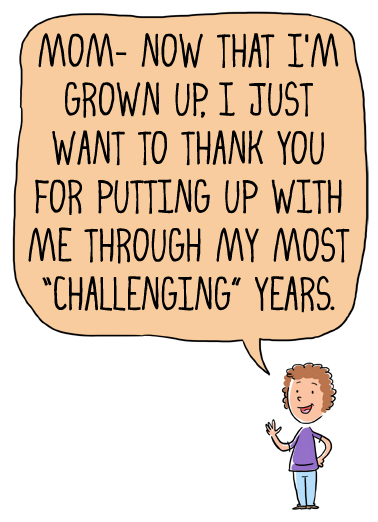 Challenging Years MD Cartoons Ecard Cover