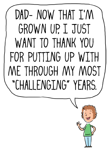 Challenging Years From Daughter Card Cover