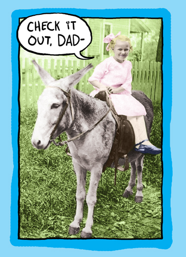 Check It Out Dad Father's Day Card Cover