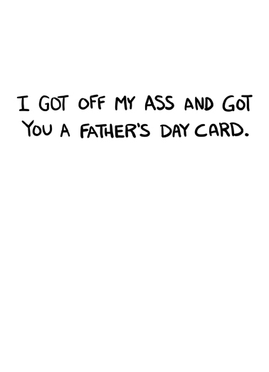 Check It Out Dad For Dad Card Inside